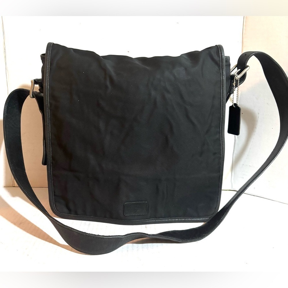 Coach vintage black nlyon unisex Messenger Bag